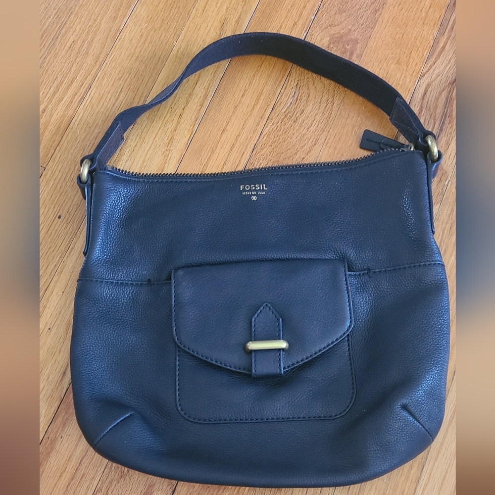Fossil Black Leather Women's Bag